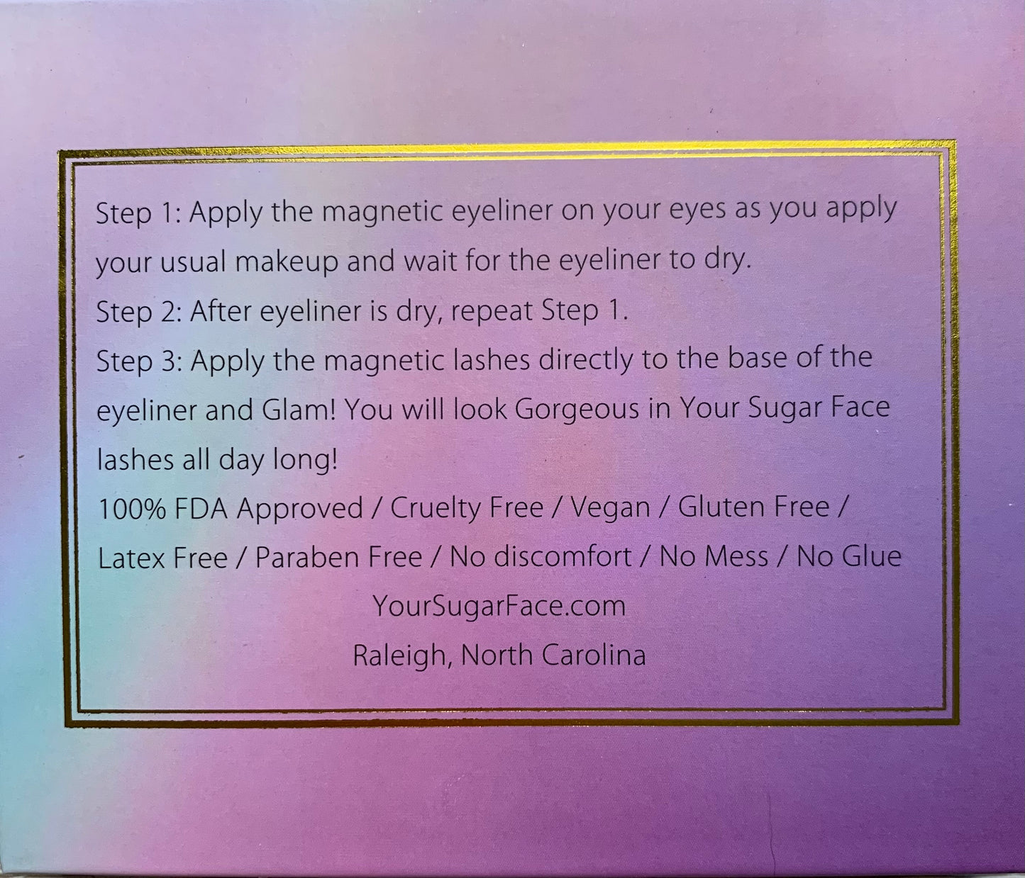Your Sugar Face Magnetic Eyeliner and Eyelashes