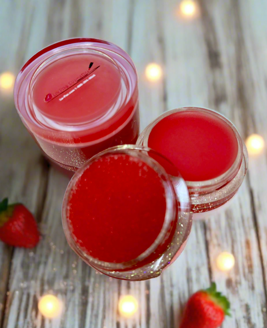 Sugar Lip Scrub with Lip Balm Strawberry