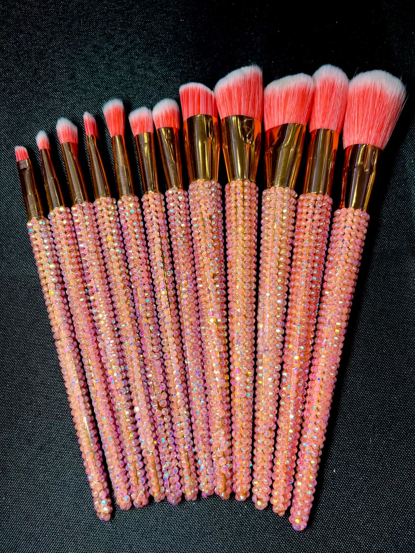 Bling Bling 12 piece brush set pink