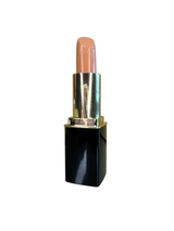 L'Paige lipstick #25 Dusty Rose. A soft warm nude lipstick on a white background