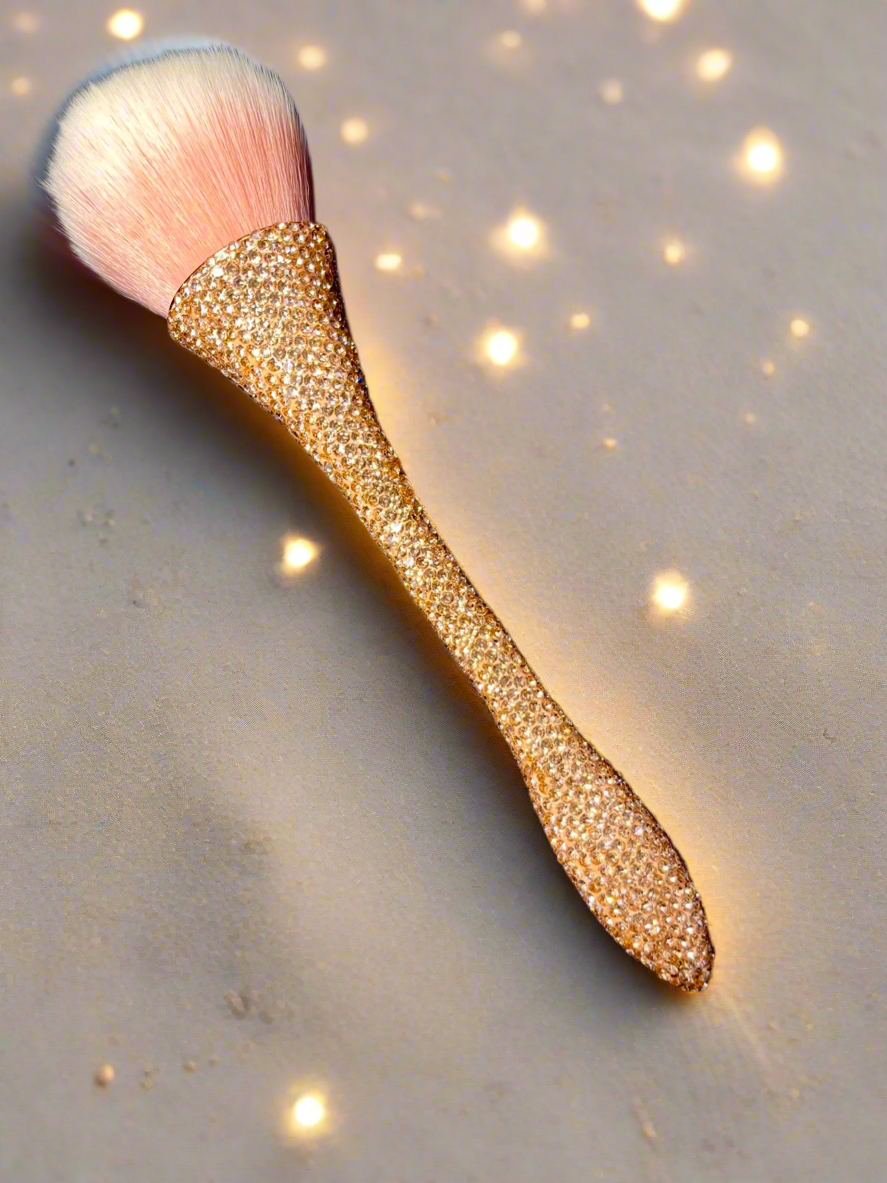 Bling Bling Powder Brush in gold