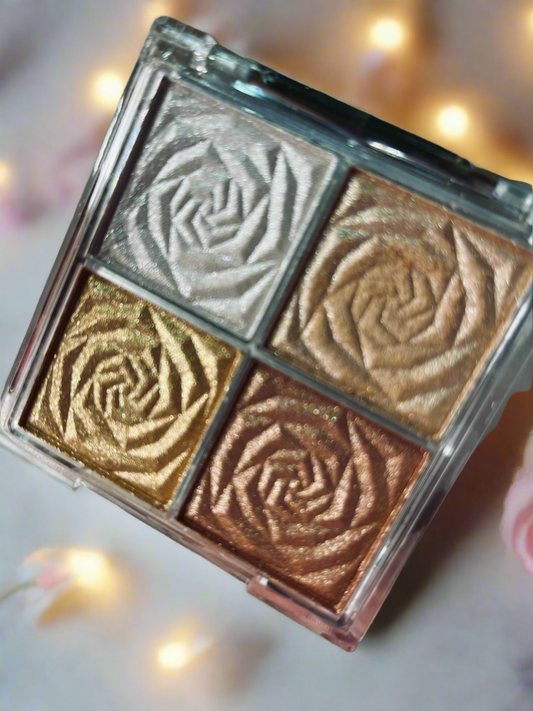 Floral Shimmer mini highlighting quad