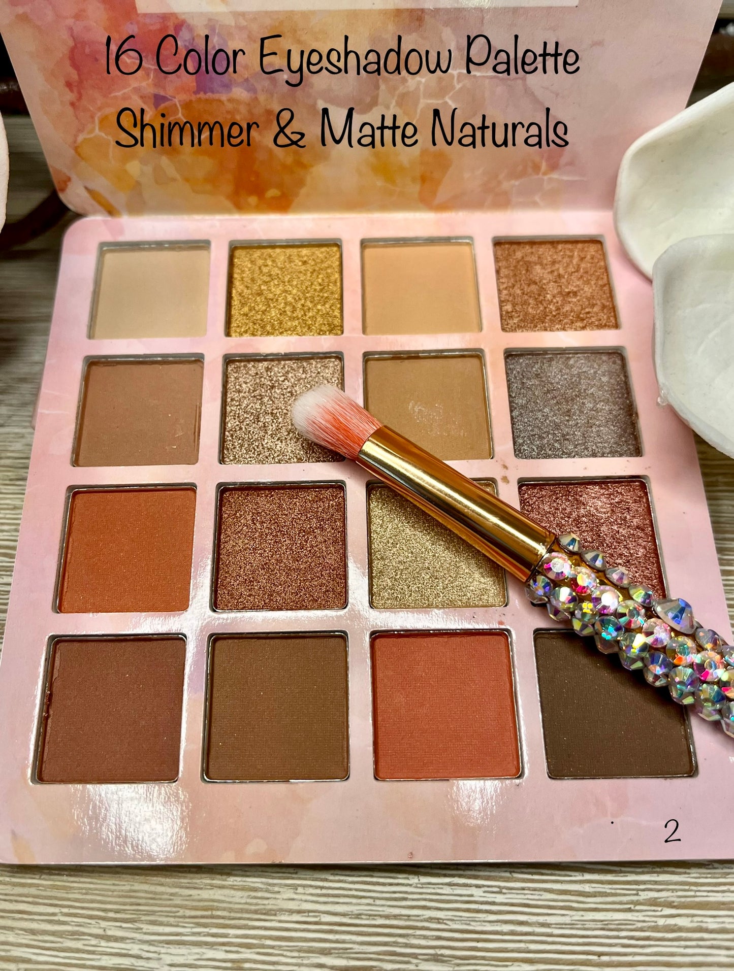 16 Color Eyeshadow Palette Natural Shimmer and Matte