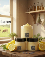 Whipped Tallow Face Balm in Lemon - for oily skin, anti-microbial - by Miss Moo Belle's Tallow Co.