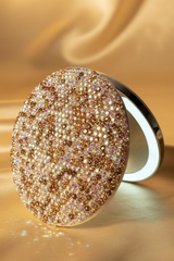 The ultimate luxury for your purse or vanity! Rechargeable LED compact mirror 1X &12X