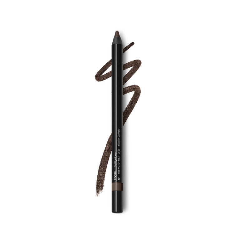 Adorn Luxe Lasting Gel Eyeliner in shimmering medium brown