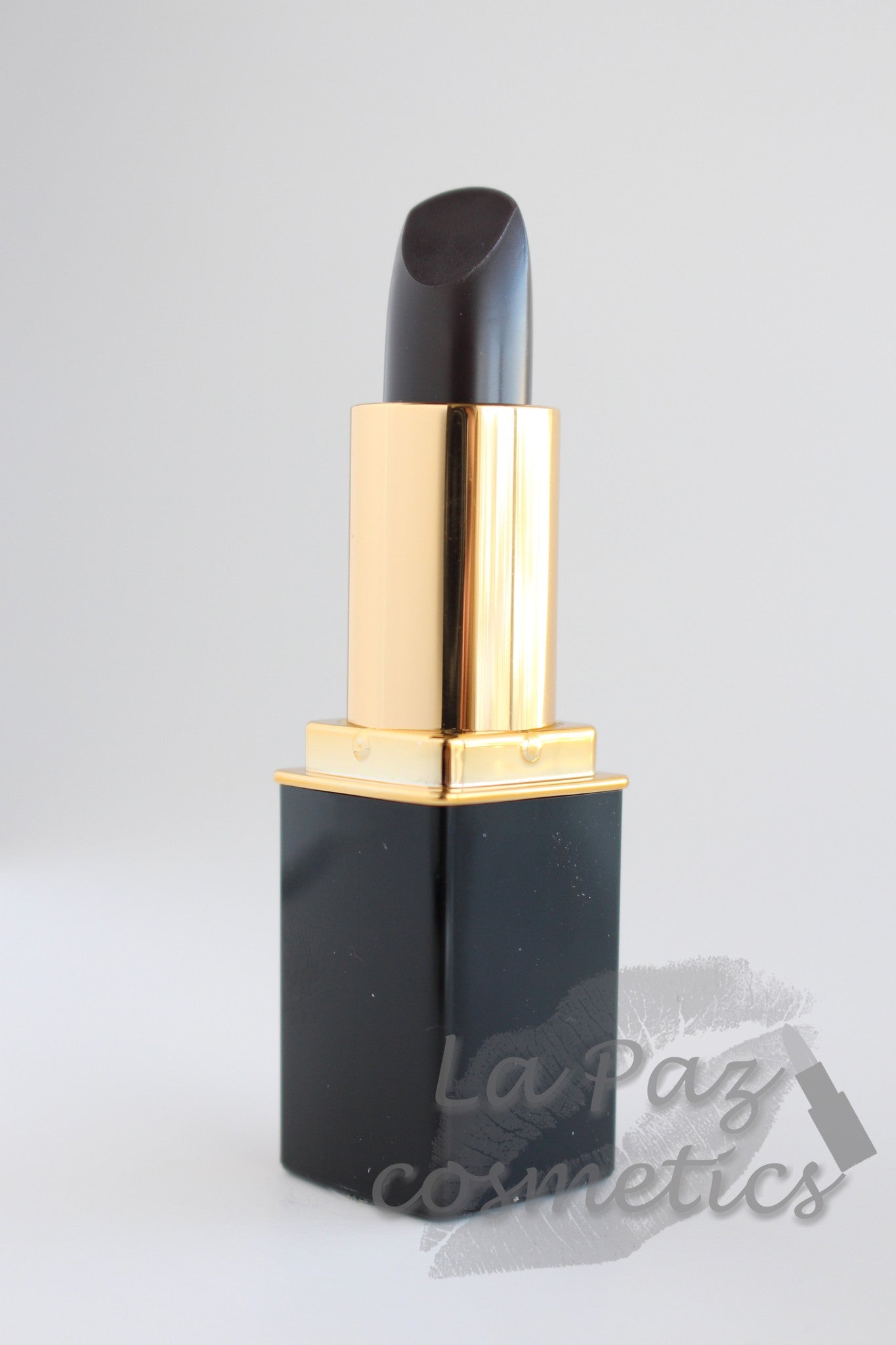 L'Paige color changing lipstick in  #106 Batgirl presented by La Paz Cosmetics