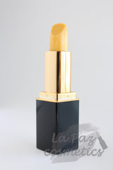 L'Paige Yellow Lemondrop Lipstick that color changes presented by La Paz Cosmetics.