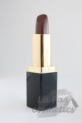 L'Paige color changing lipstiick in Chocolate Raspberry Mousse presented by La Paz Cosmetics
